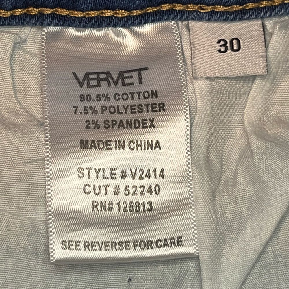 Vervet | Distressed Straight Leg Jeans | Size 30 - Picture 3 of 4